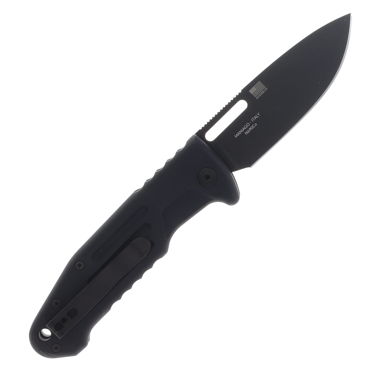 Fox Knives New Smarty Automatic Knife Black N690 Drop Point/Black