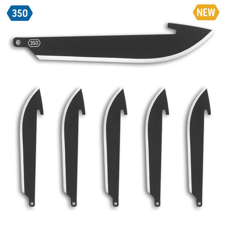 Outdoor Edge 3.5in Drop Point Replacement Blades 6 Pack Black OERR35K-6C