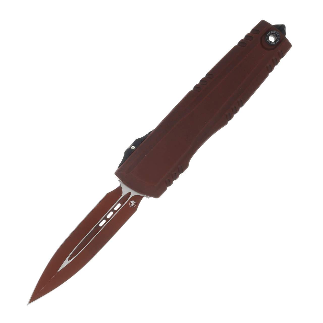 Microtech Luminary ZBP D/E Cerakote Crimson Tritium Button Insert Signature Series AUMT12701WCMS