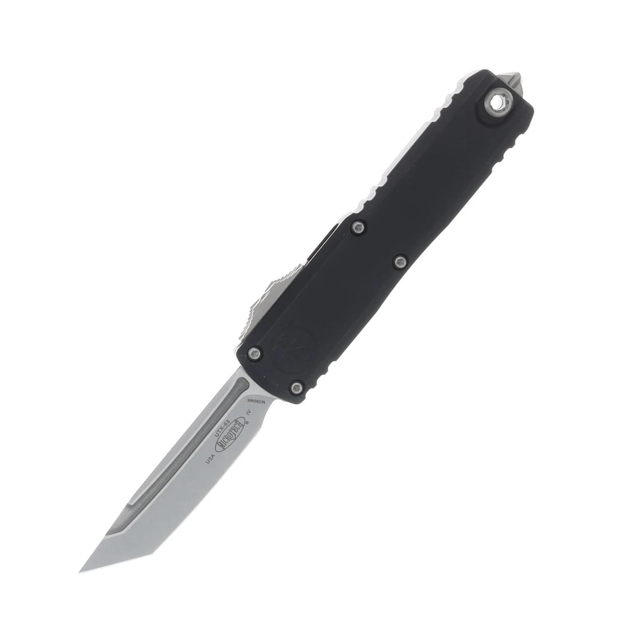 Microtech UTX-85 GEN IV OTF Auto Black Handle D/E Stonewash Standard AUMT1232410