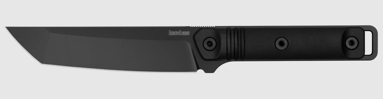 Kershaw Atreides Fixed Blade Knife 5.7 Inch Plain Black Powder Tanto