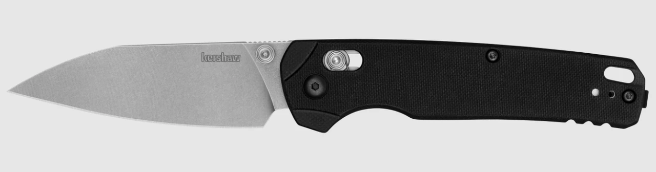 Kershaw Bel Air XL Folding Knife 3.4 Inch Plain Stonewash Tanto