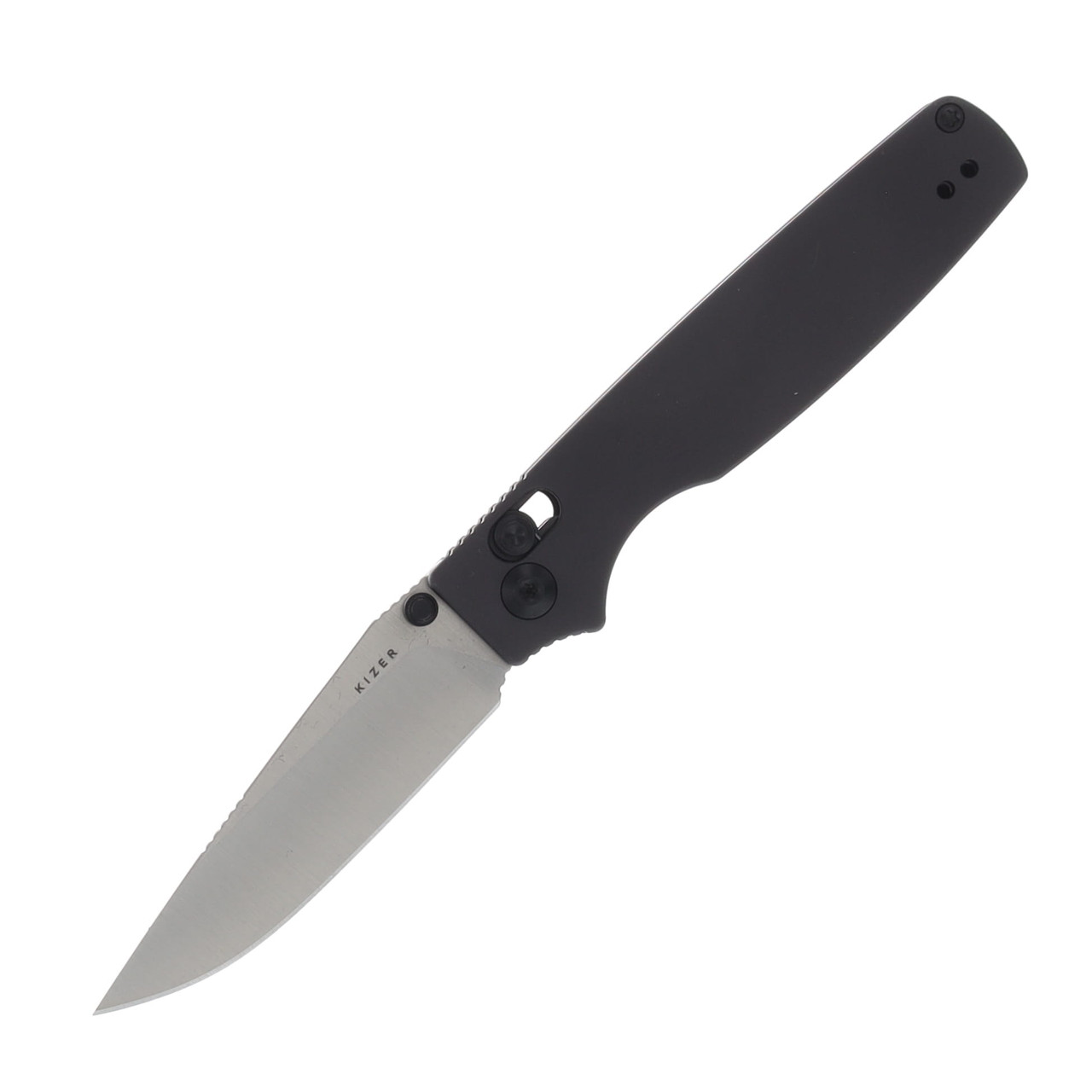 Kizer Original 2 Folding Knife Gray Aluminum Handle Satin 14C28N Blade V3605.2MA1