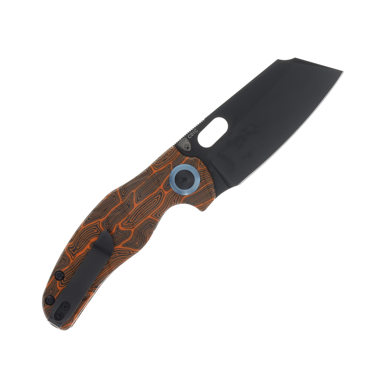 Kizer SMKW Exclusive Sheepdog Folding Knife Grimm UV-Printed G-10