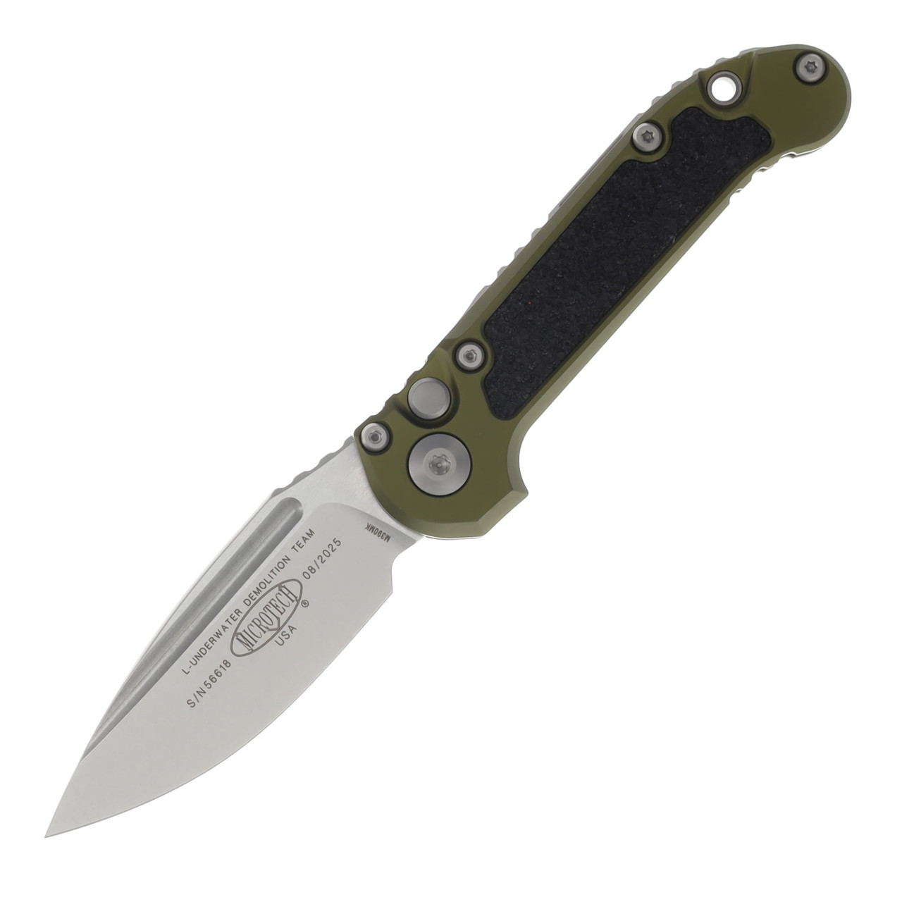 Microtech L.U.D.T. OTS Auto S-E Gen III OD Green Stonewash Standard MT113510OD