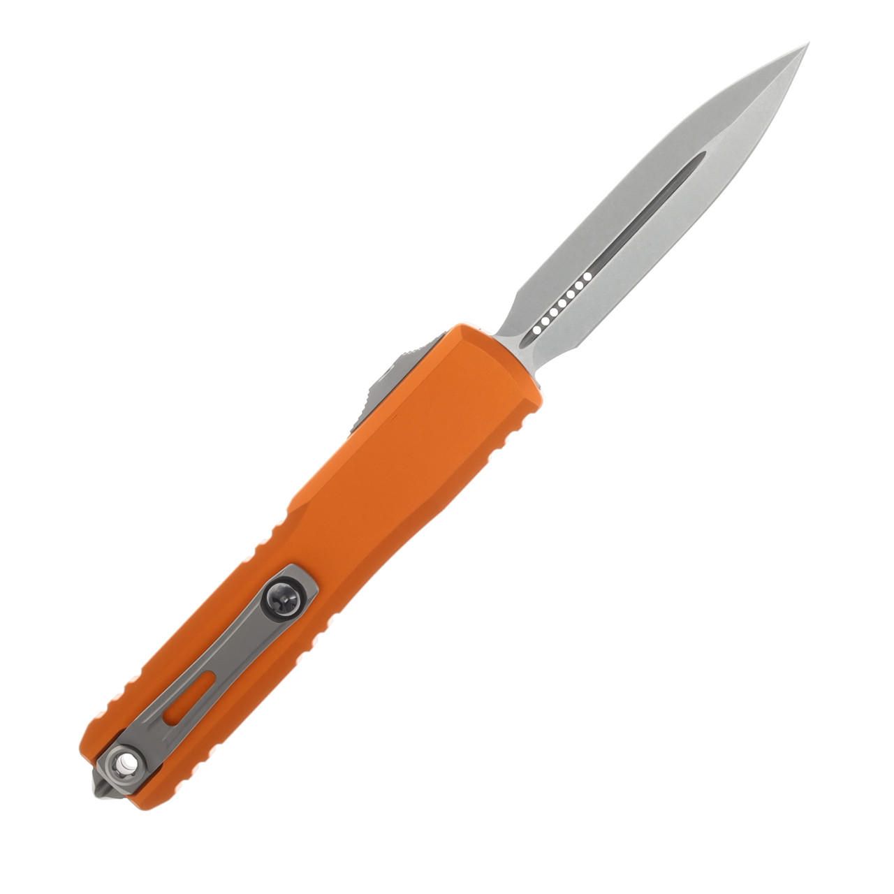 Microtech Ultratech Gen IV D/E OTF Auto Knife Orange Stonewash Dagger
