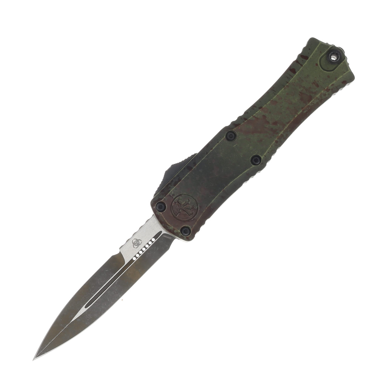 Microtech Hera II Mini OTF Auto Bayonet Standard Outbreak Signature Series AUMT1701M1OBDS