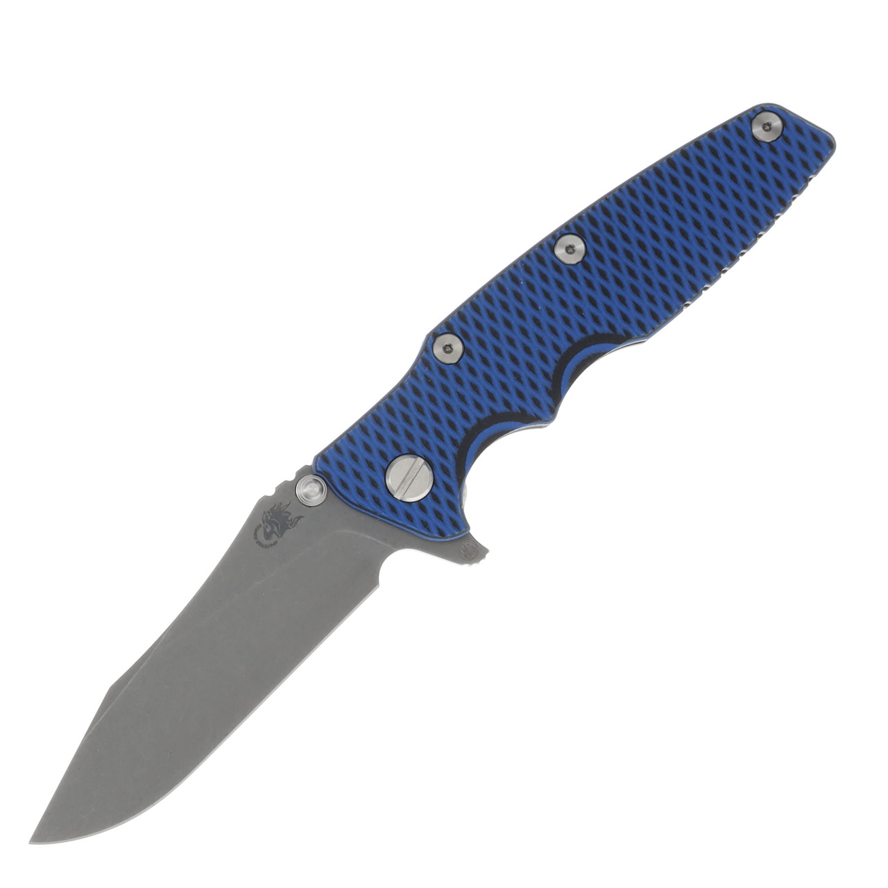 Hinderer Eklipse Blue - Black – Battle Bronze 3.5in Plain Working