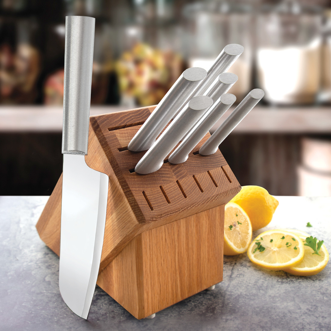 Rada Essential Oak Block Set 8 pc S58