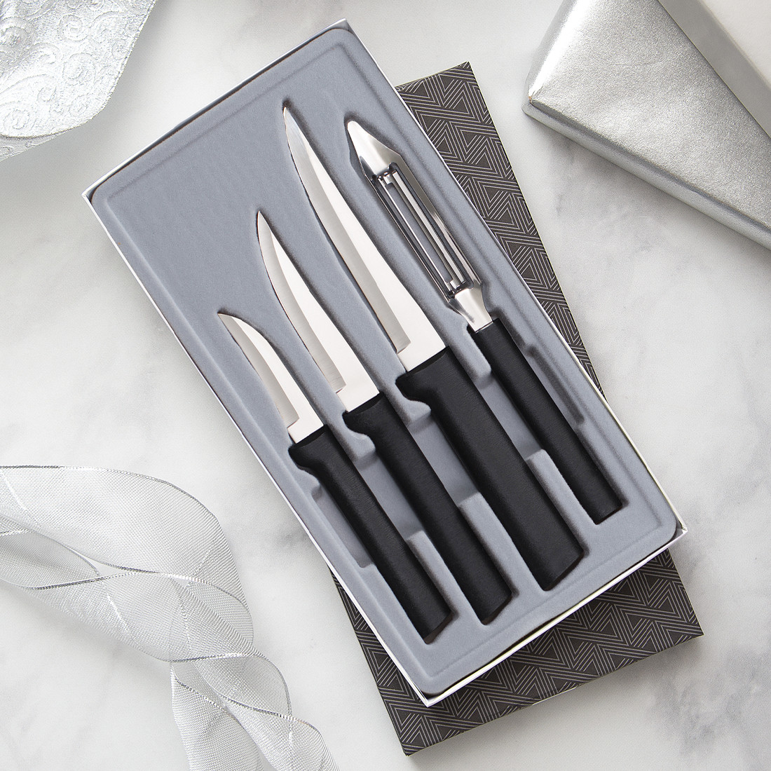 Rada Meal Prep 4 Pc Set Black Handle G205