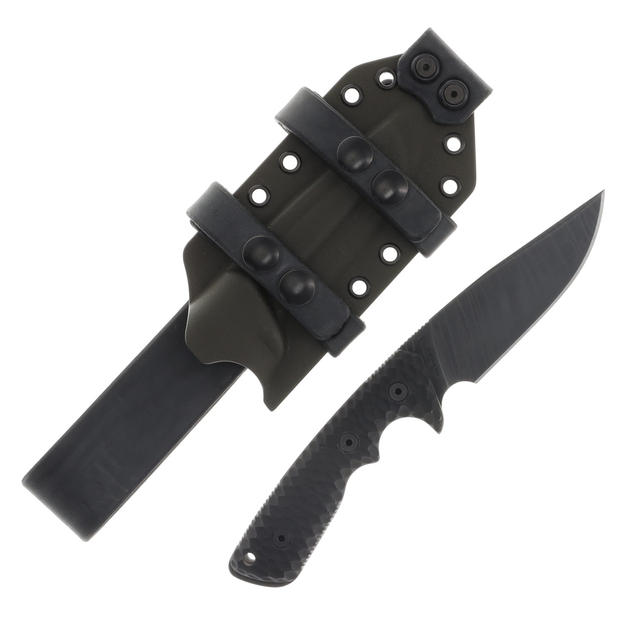 Miller Bros Blades OD Green Sheath Black Handle M-27ODSBH - Smoky