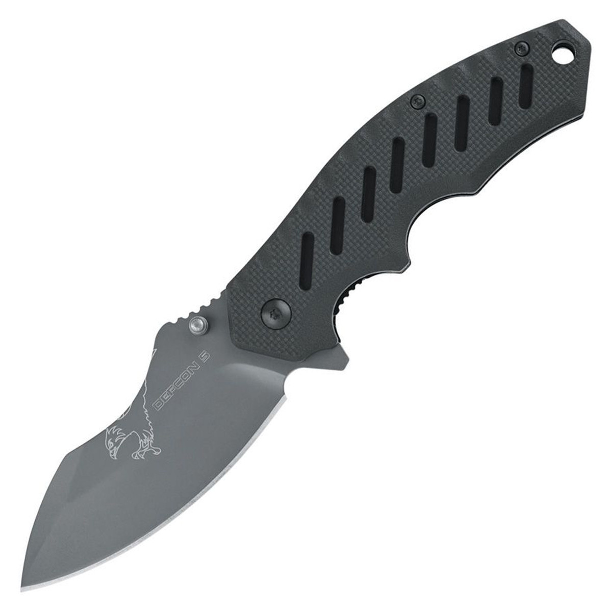 Fox Knives Defcon 5 India Folding Knife 8Cr13MoV/Black GFN D5-K008