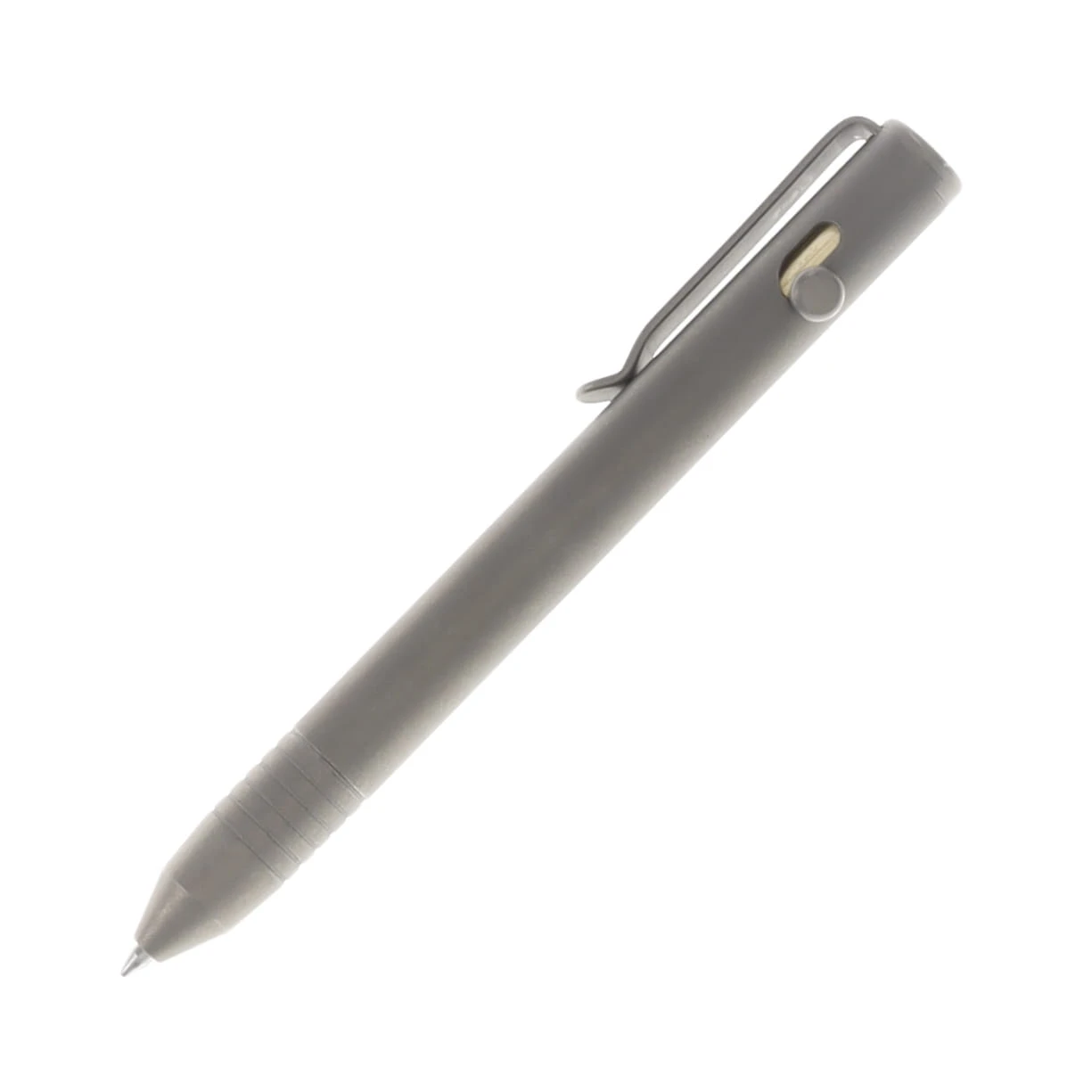Big I Design Base Line Titanium Bolt Action EDC Pen - Stonewashed BIGI17