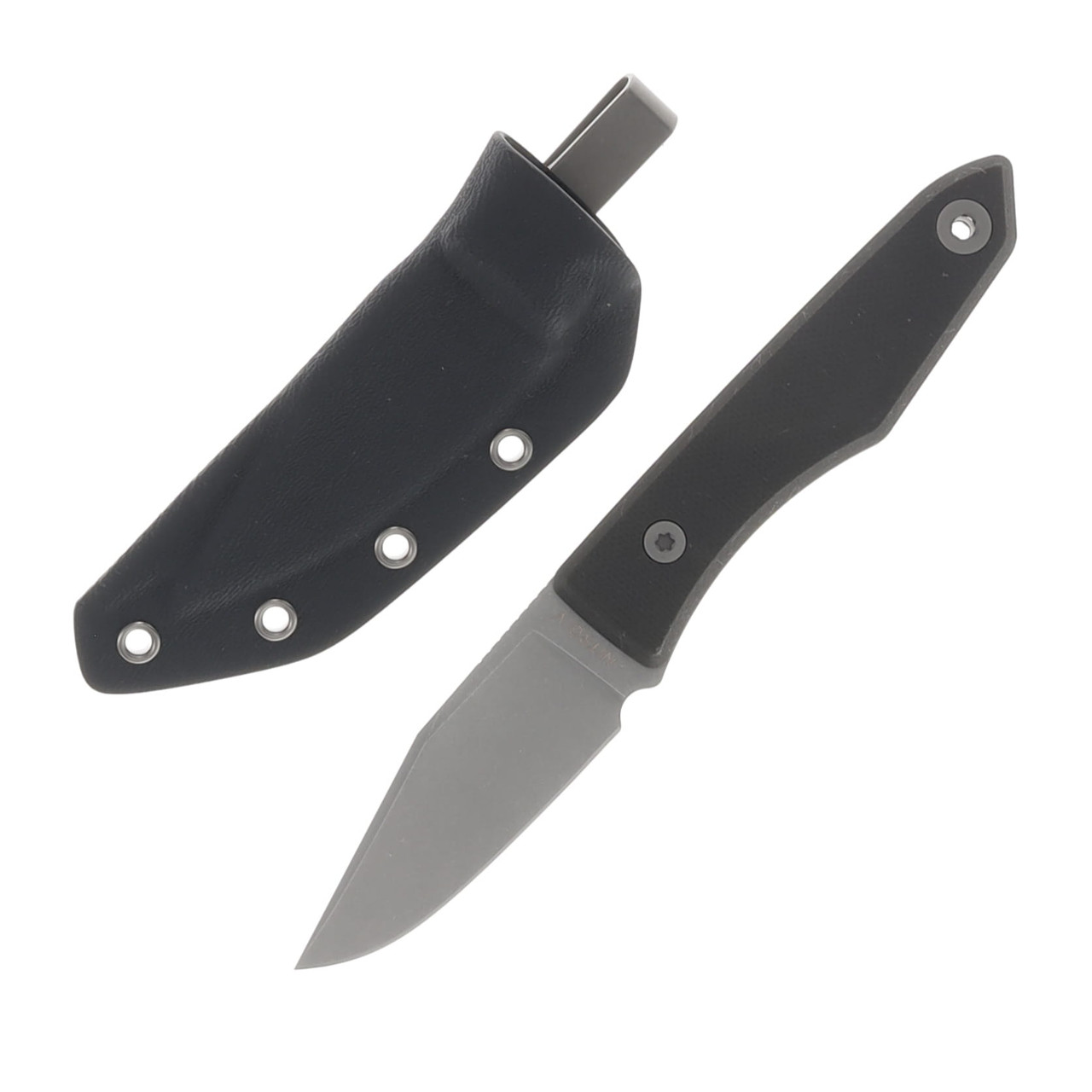 Big I Design USA Lookout Fixed Knife G-10 2.2in. Plain Stonewash Clip Point BIGI23