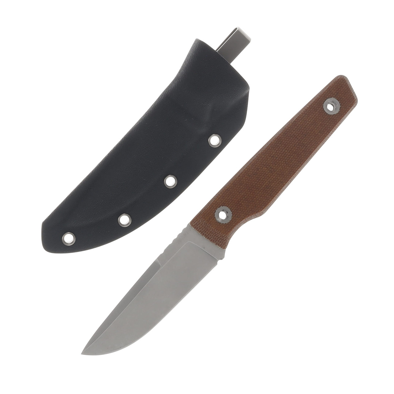 Big I Design USA Signal Natural 3.2in. Plain Satin Drop Point BIGI28