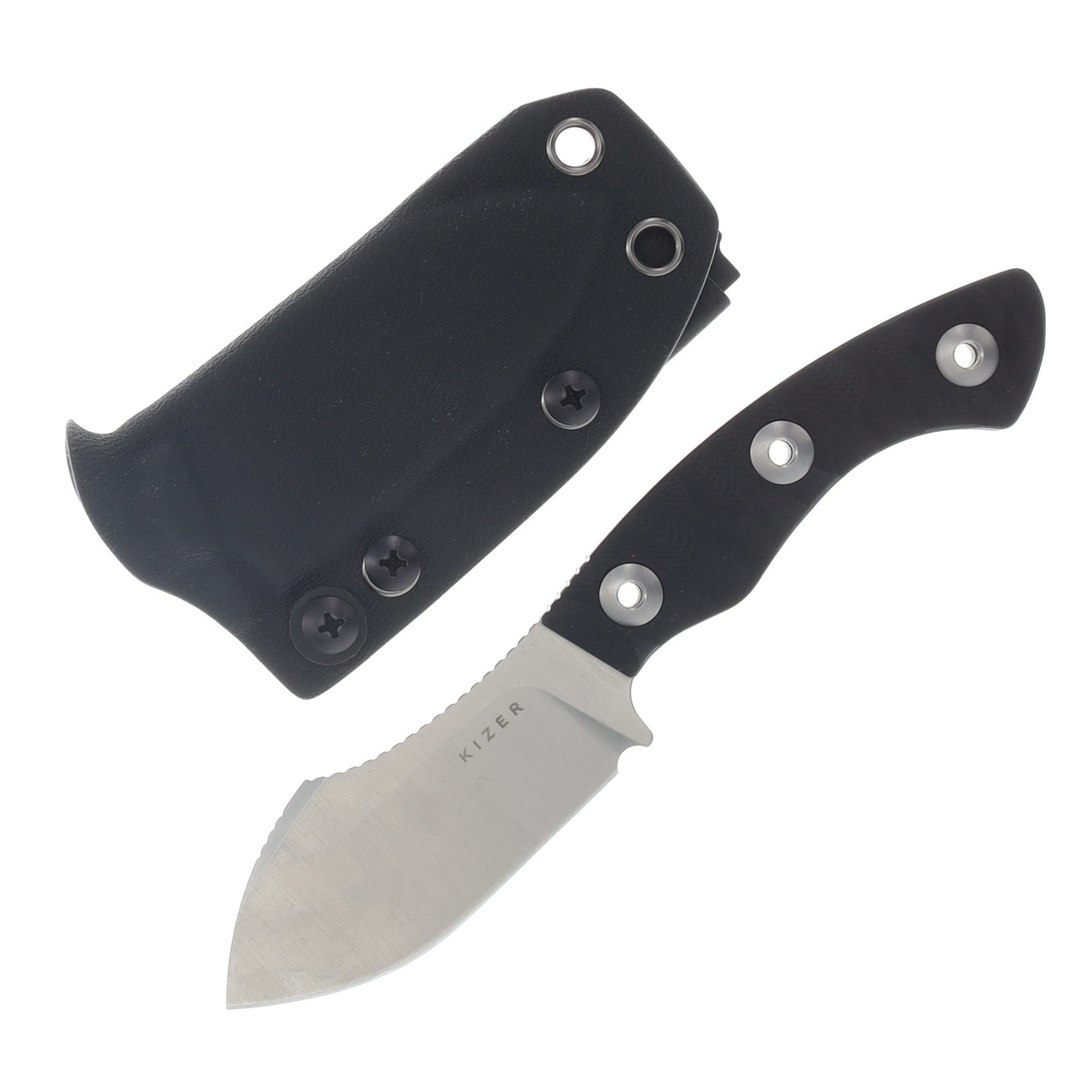 Kizer Rook Fixed Blade Knife 3.1in Plain Satin Nessmuk 1090A3