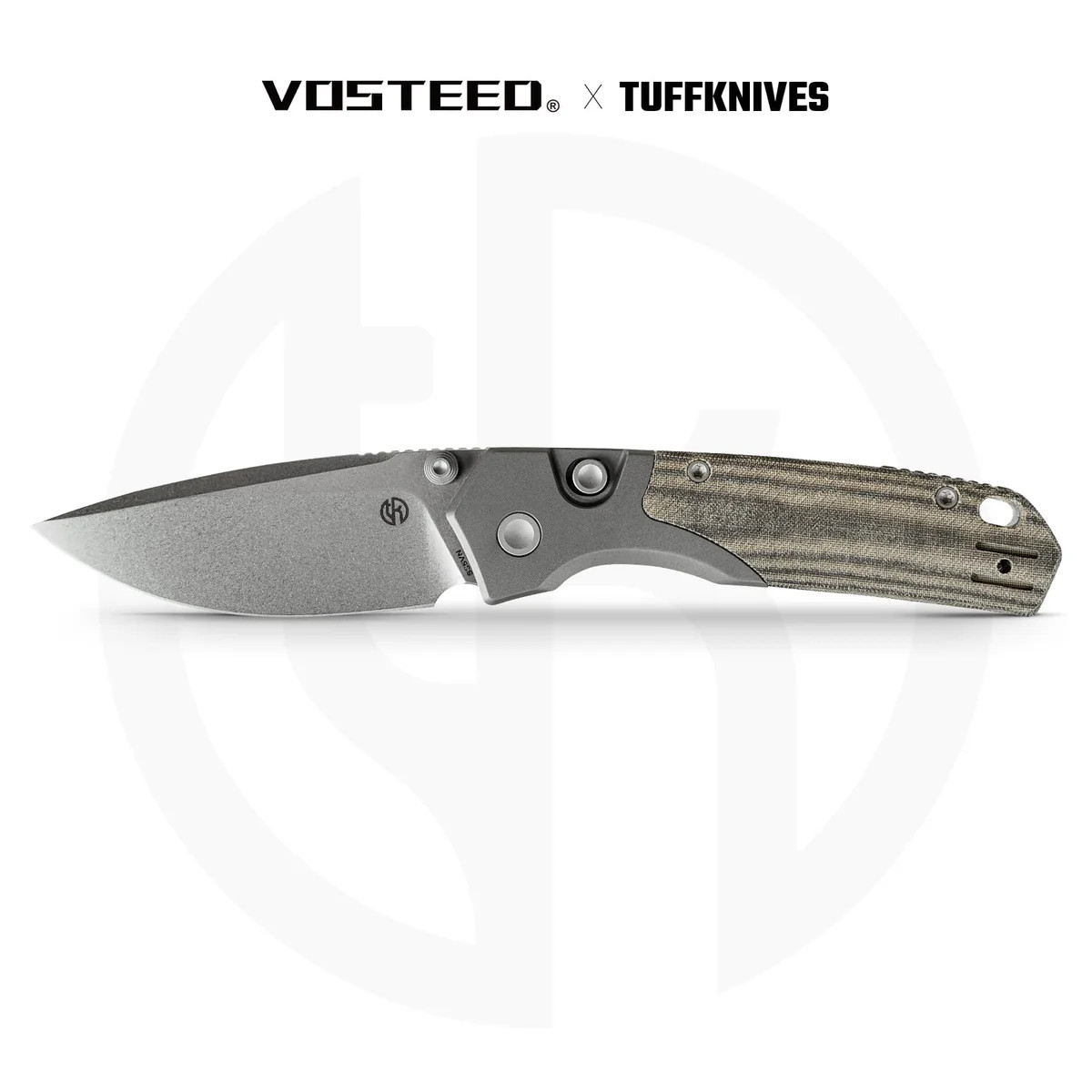 Vosteed Psyop Folding Knife Top Linerlock 2.99in S35VN Blade Green