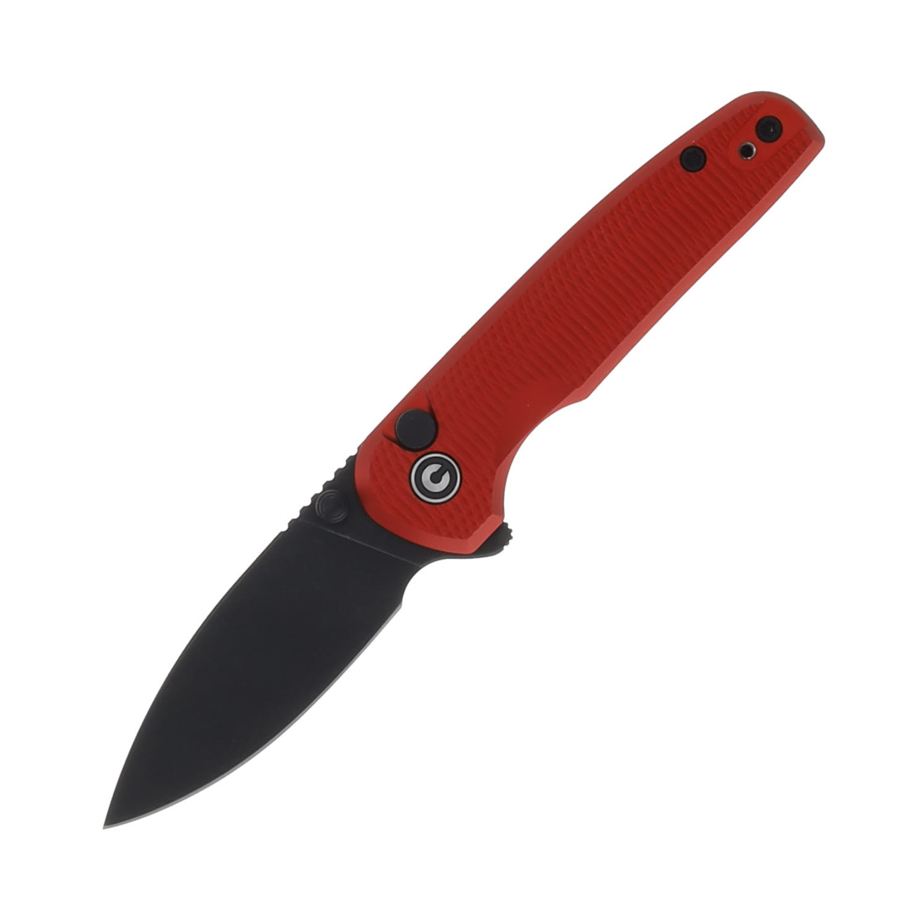 CIVIVI Mini Shakan Red Ripple 2.48in Plain Black Stonewash Drop Point C20052F-2