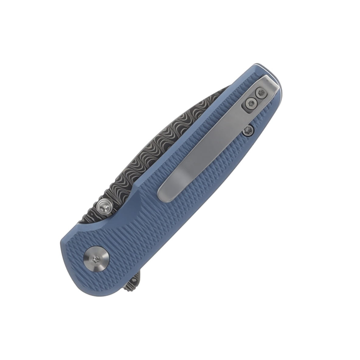 CIVIVI Mini Shakan Folding Knife Blue Ripple 2.48in Plain Drop