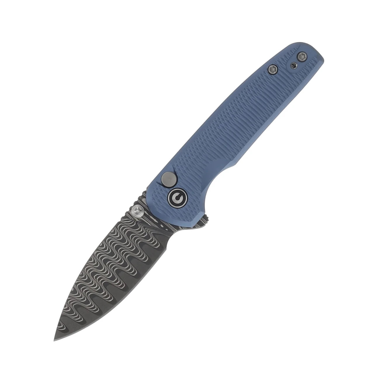 CIVIVI Mini Shakan Folding Knife Blue Ripple 2.48in Plain Drop Point C20052F-DS1