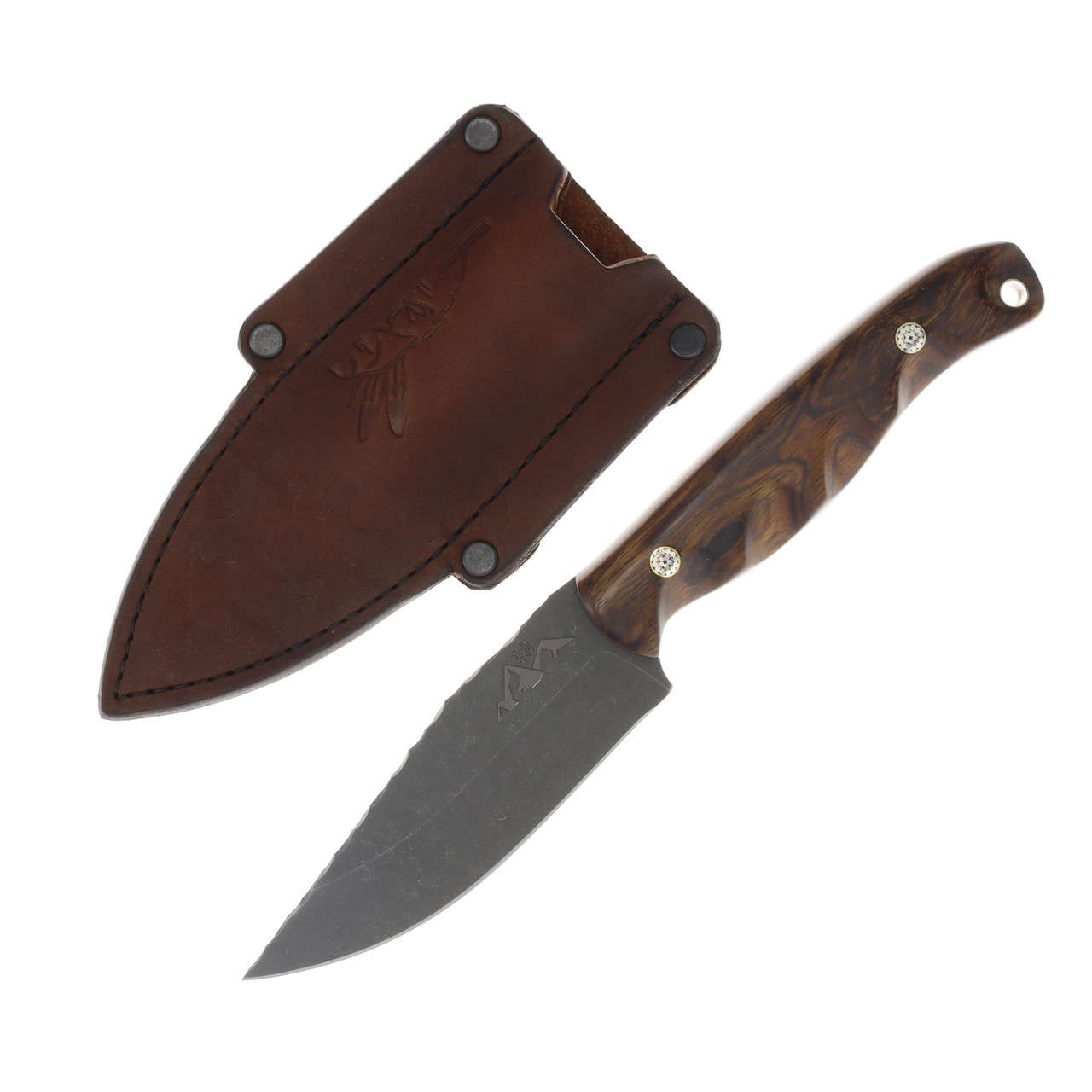 Crow Jr Ironwood Mosaic Pins Full Tang Hollow Lanyard Pin HFC13