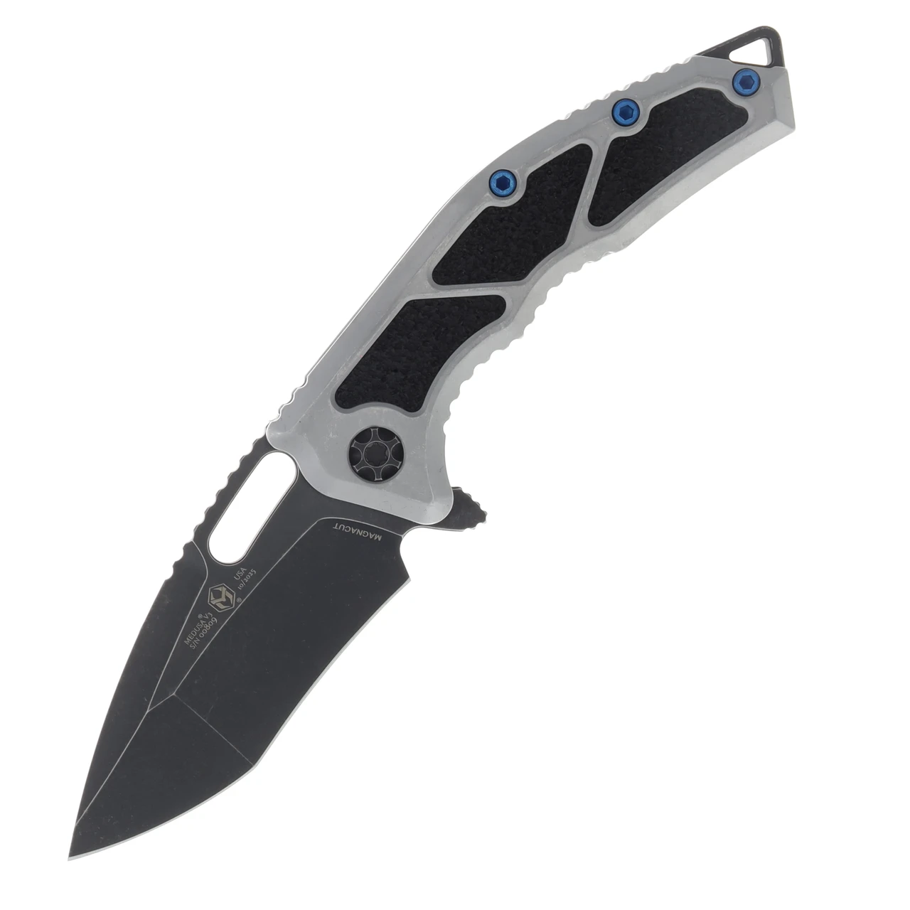 Medusa Manual Recurve Battle Black Blade Blizzard Chassis Blue Screws H010-8A-BLZ