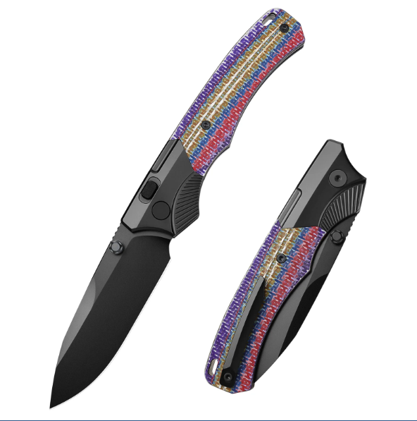 Remette Knives WD107-TNC Multi 3.15in Plain Black DLC Drop Point WD107-TNC