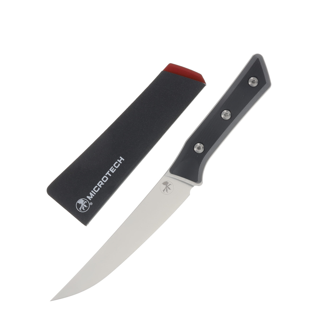 Microtech Boning Knife 6.12in Plain Stonewash Boning MT310010BK