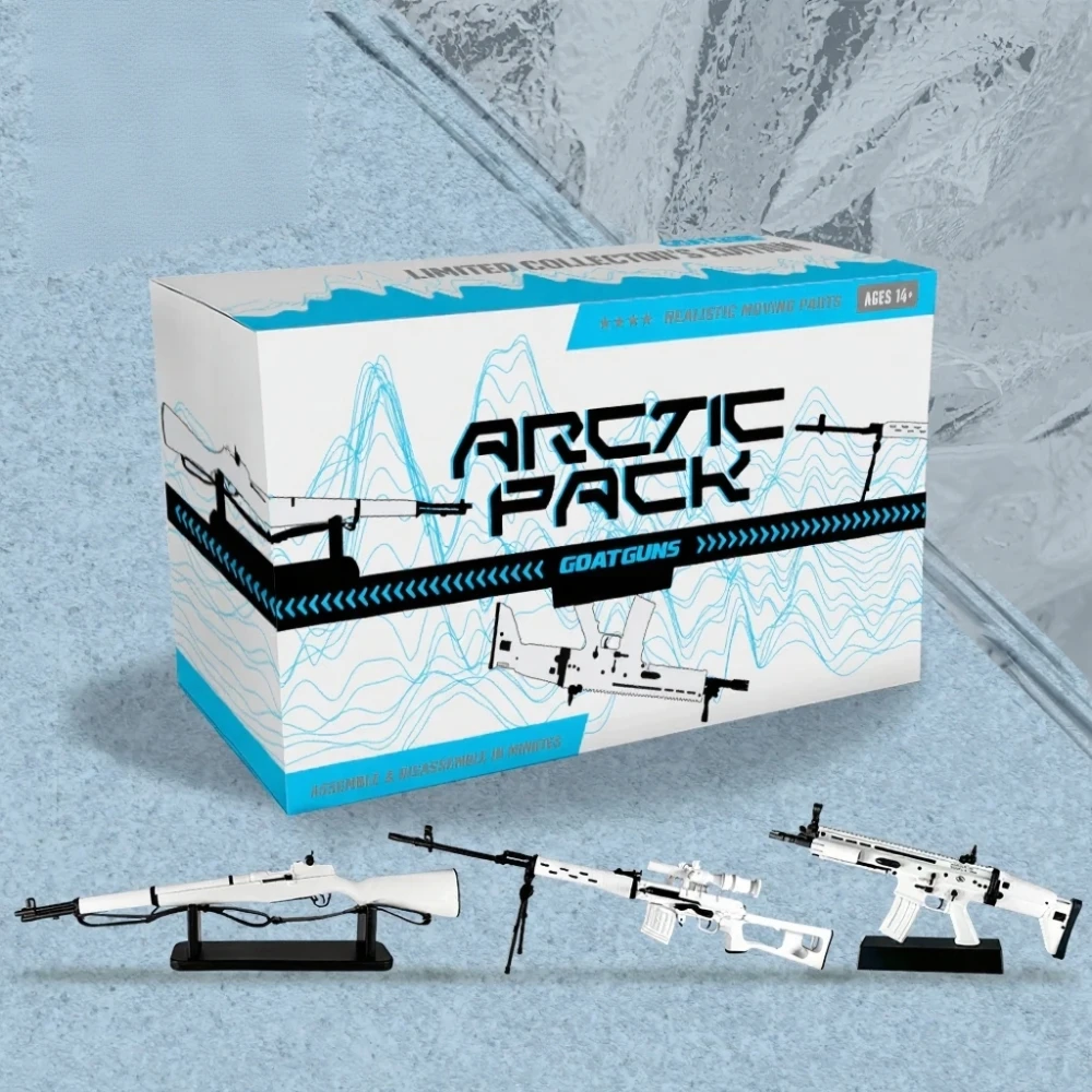 GoatGuns Arctic Kit 1/3 Scale Diecast 3-Pack White Edition