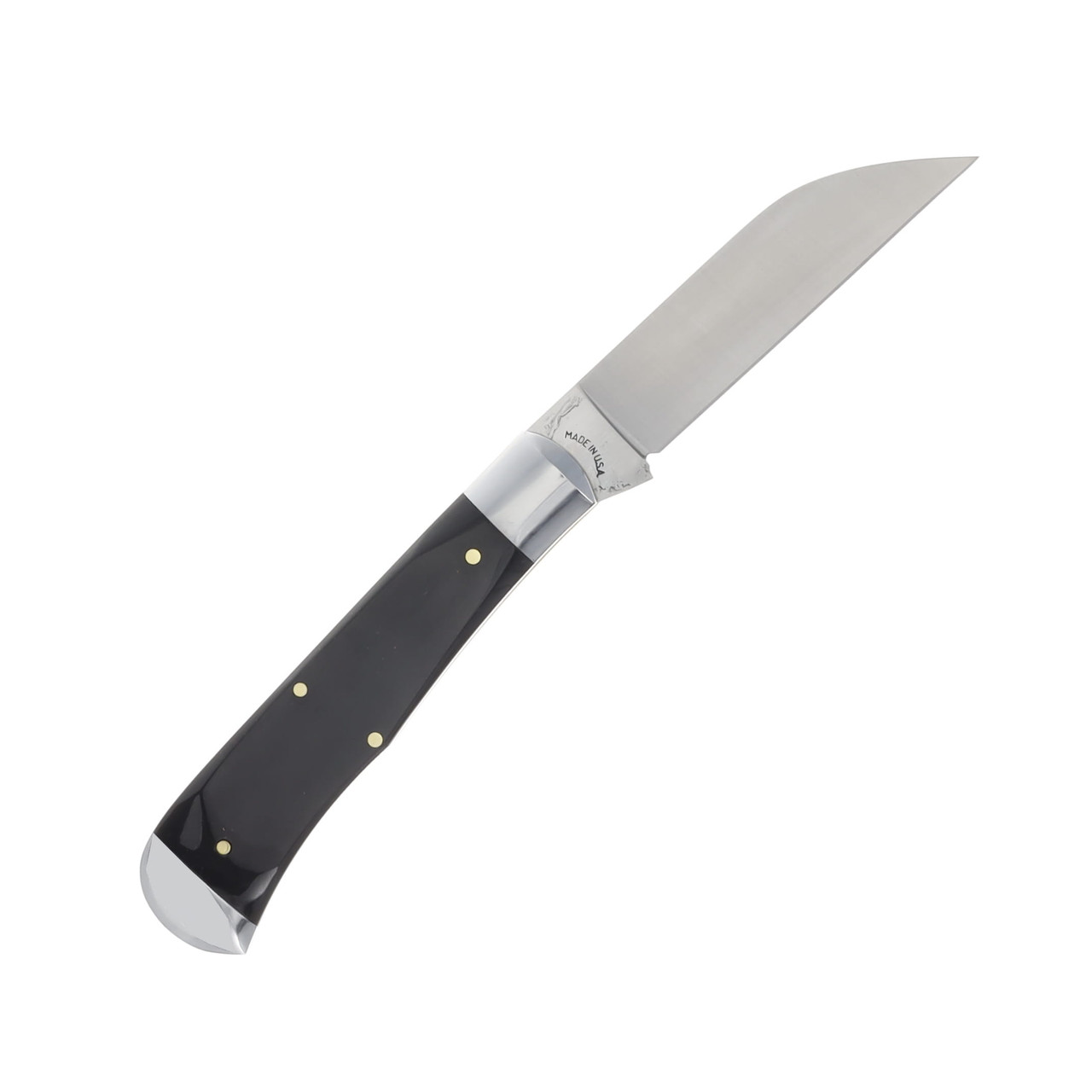 Schatt & Morgan Wampus Cat Folding Pocket Knife Feathered Buffalo