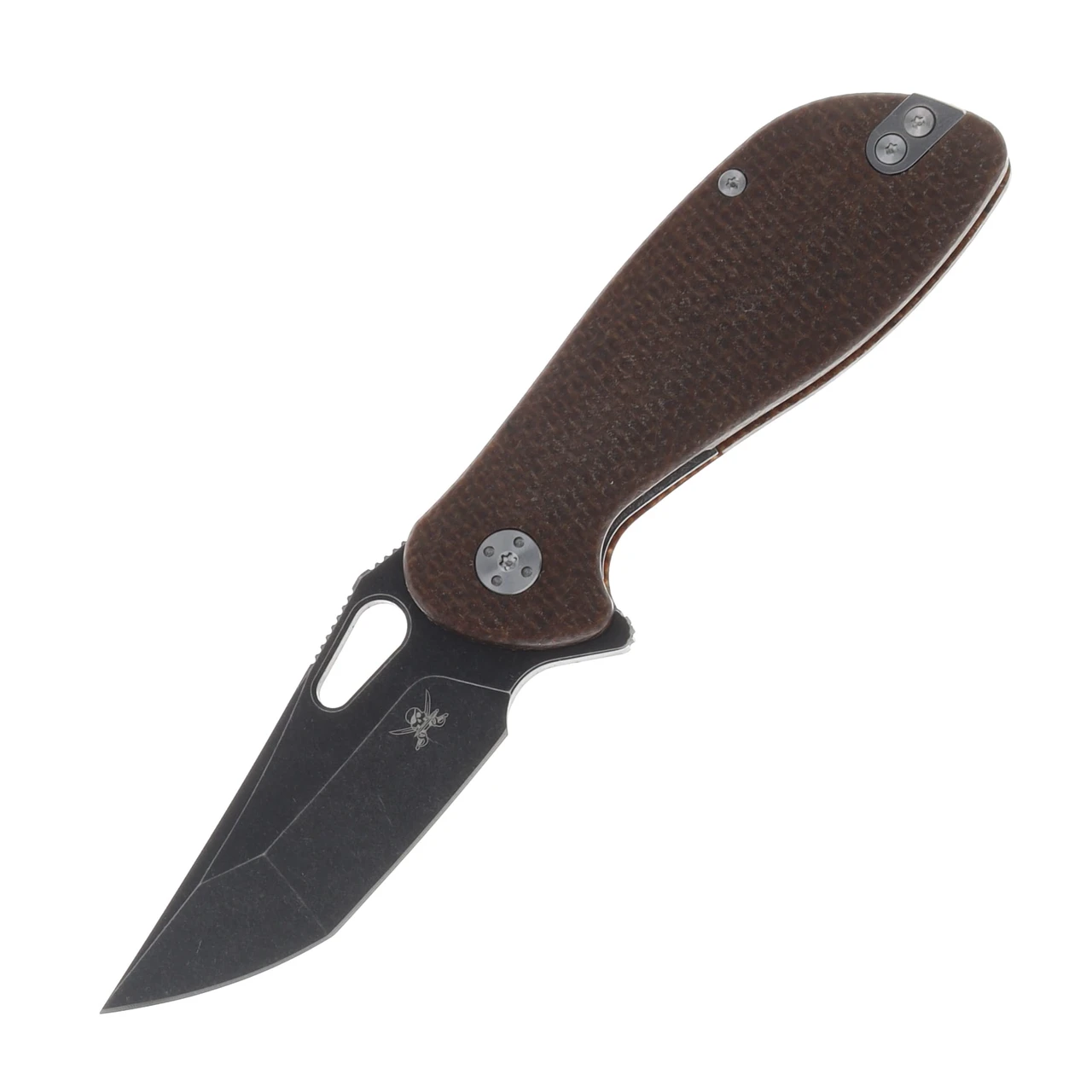 Skallywag Tactical Mudskipper Folding Knife 14C28N/Brown Micarta SWMSBR