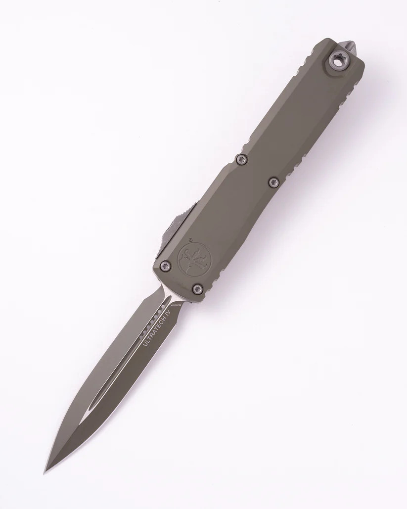 Microtech Ultratech GEN IV OTF Auto D/E Standard Cerakote Moss Green AUMT112241MGC21Z13
