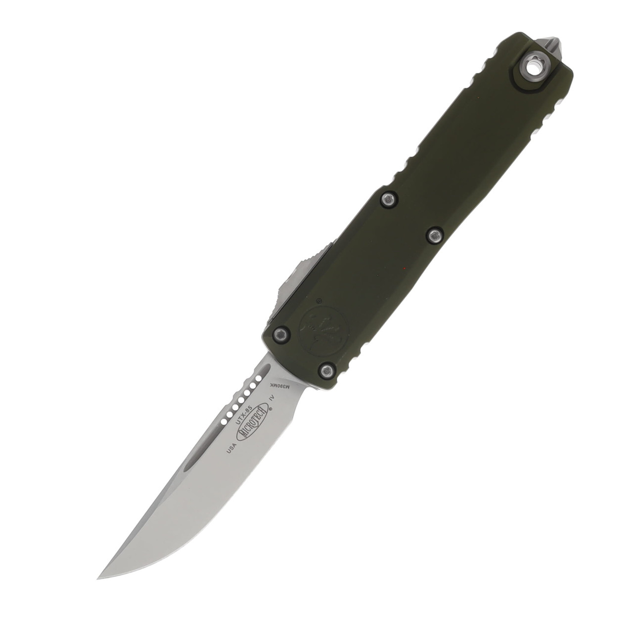 Microtech UTX-85 GEN IV OTF Auto S/E Stonewash Standard OD Green AUMT1231410OD