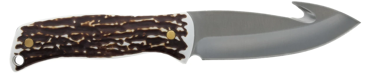 Uncle Henry 2 pc Fixed Blade Hunting Knife Combo Set Staglon Handles 1259496