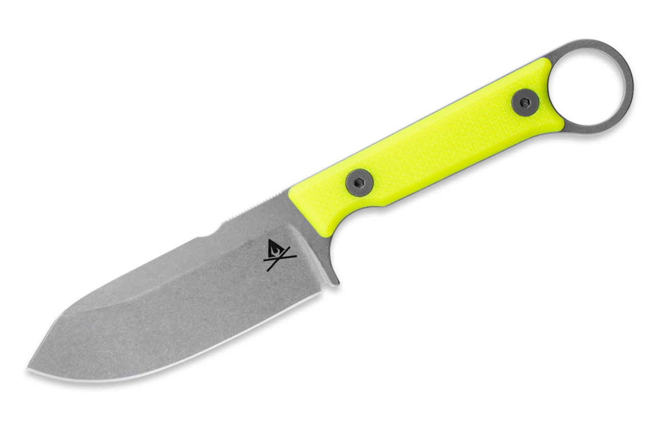 White River Firecraft FC3.5 Pro Fixed Blade HI-VIS 3.5in SW Drop Point Knife