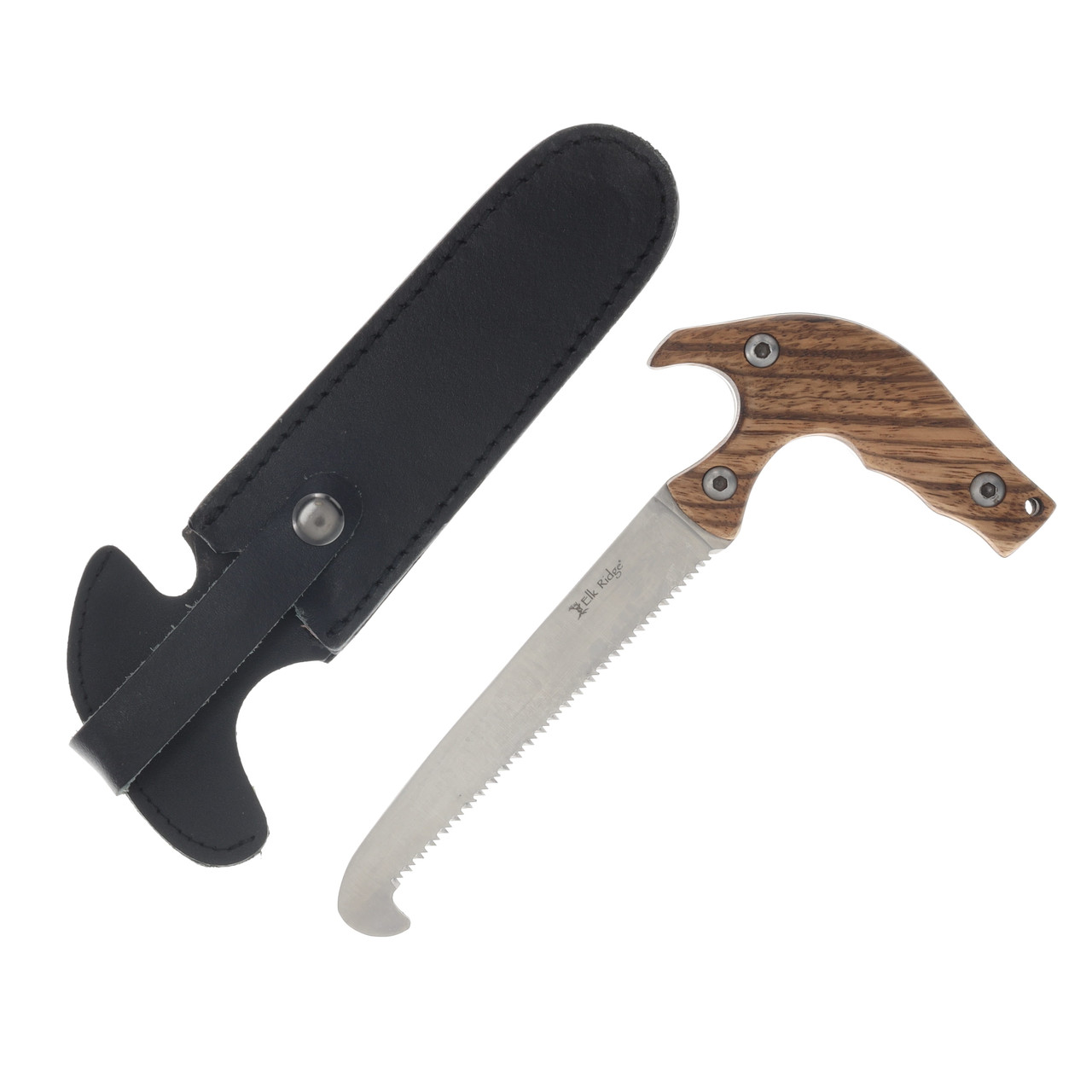 Elk Ridge Saw/Zebra Wood Handle MCERSAW001ZW