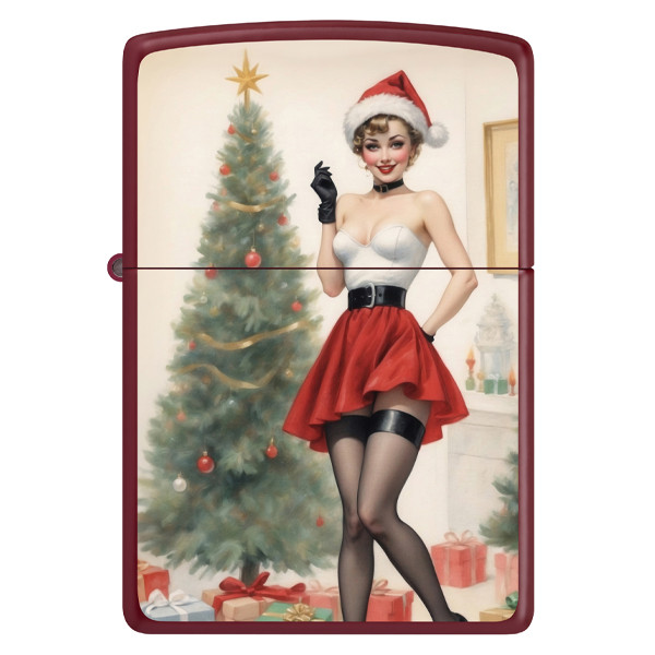 Zippo SMKW Exclusive Christmas 2025 Christmas Tree & Pinup Lady Limited Edition Lighter ZPC425329