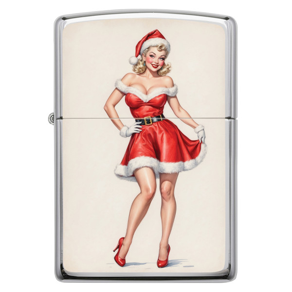 Zippo SMKW Exclusive Christmas 2025 Blonde with Gloves Pinup