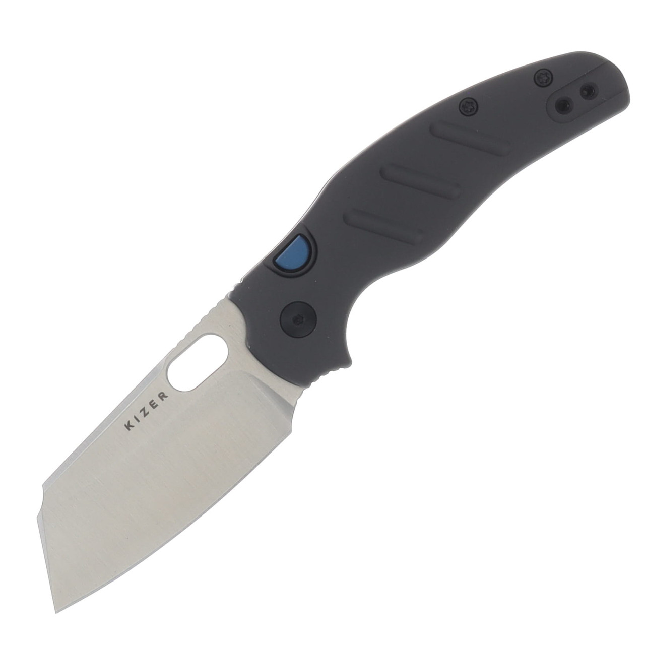 Kizer C01C 2.9 BSA1 Folding Knife Gunmetal Gray Aluminum Handle Satin Elmax Blade KI3488.29BSA1
