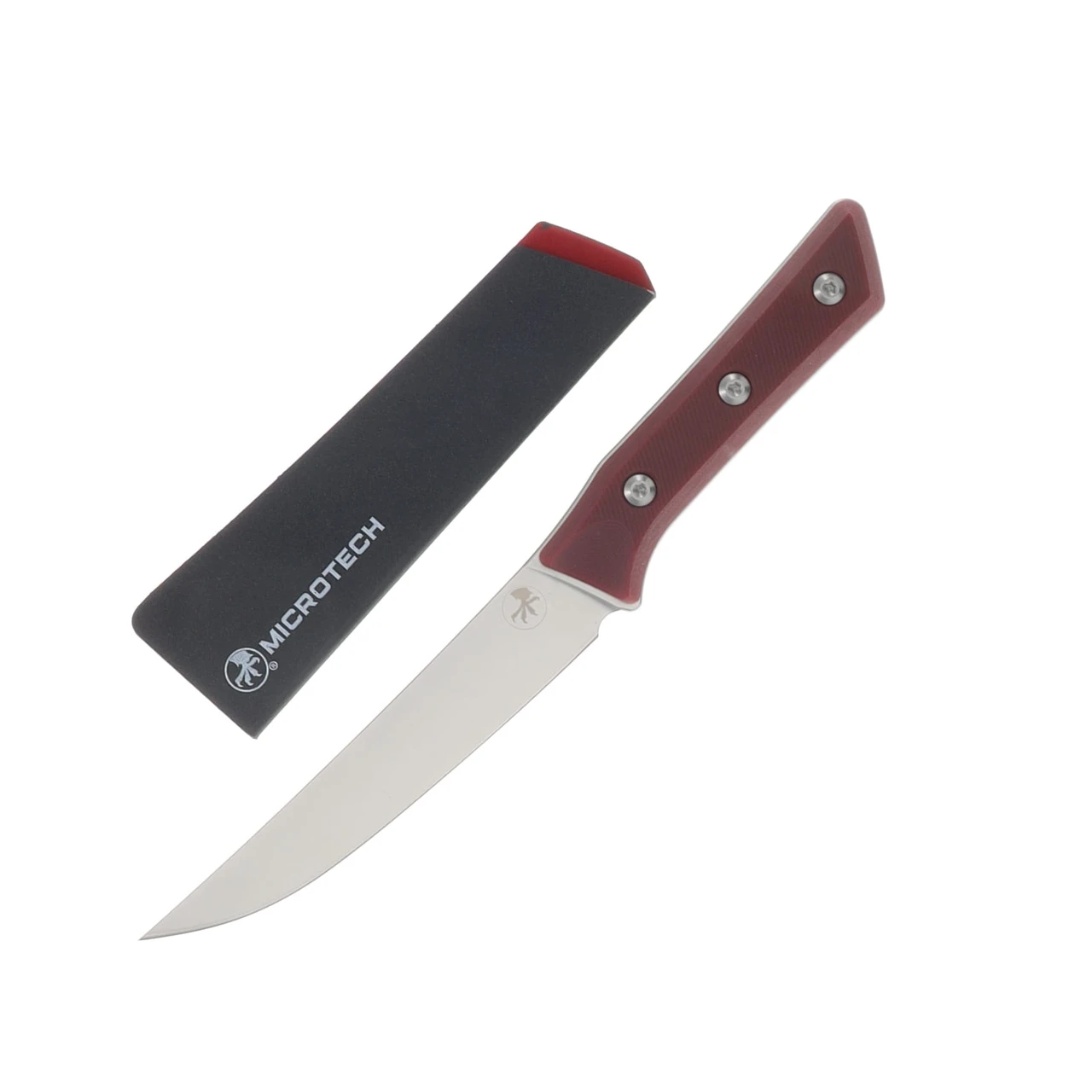 Microtech Boning Knife Merlot 6.12in Plain Stonewash Boning MT310010MR