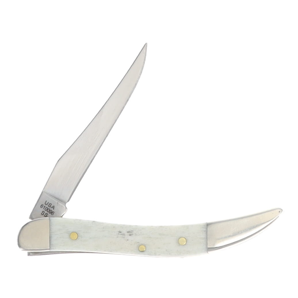 Case XX Natural Bone Small Texas Toothpick Folding Knife CA14024