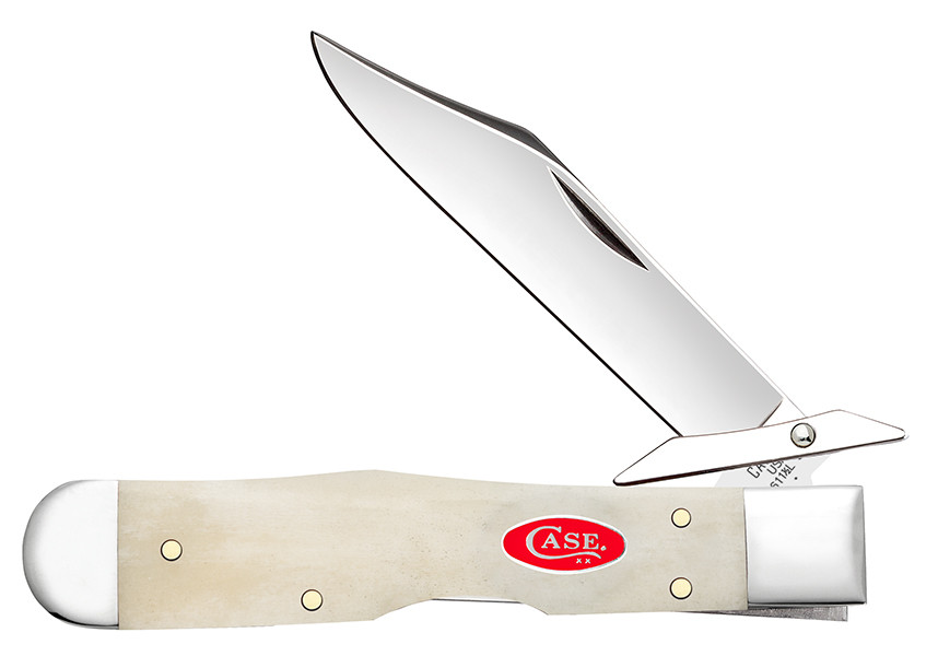 Case XX Natural Bone Cheetah Cub Lockback Folding Knife CA14026