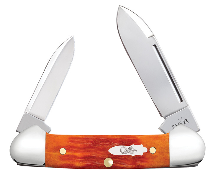 Case XX Tequila Sunrise Crandall Jigged Bone Baby Butterbean Folding Knife CA57535