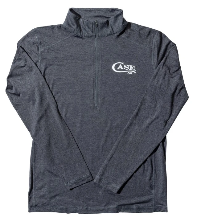 Case Graphite Heather 1/4 Zip Athletic Shirt - X-Large CA41252