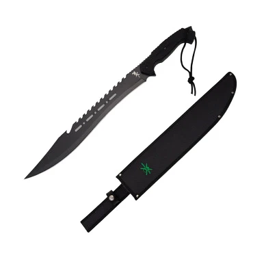 Tac Xtreme Guthook Machete 17.5in Plain Black Machete