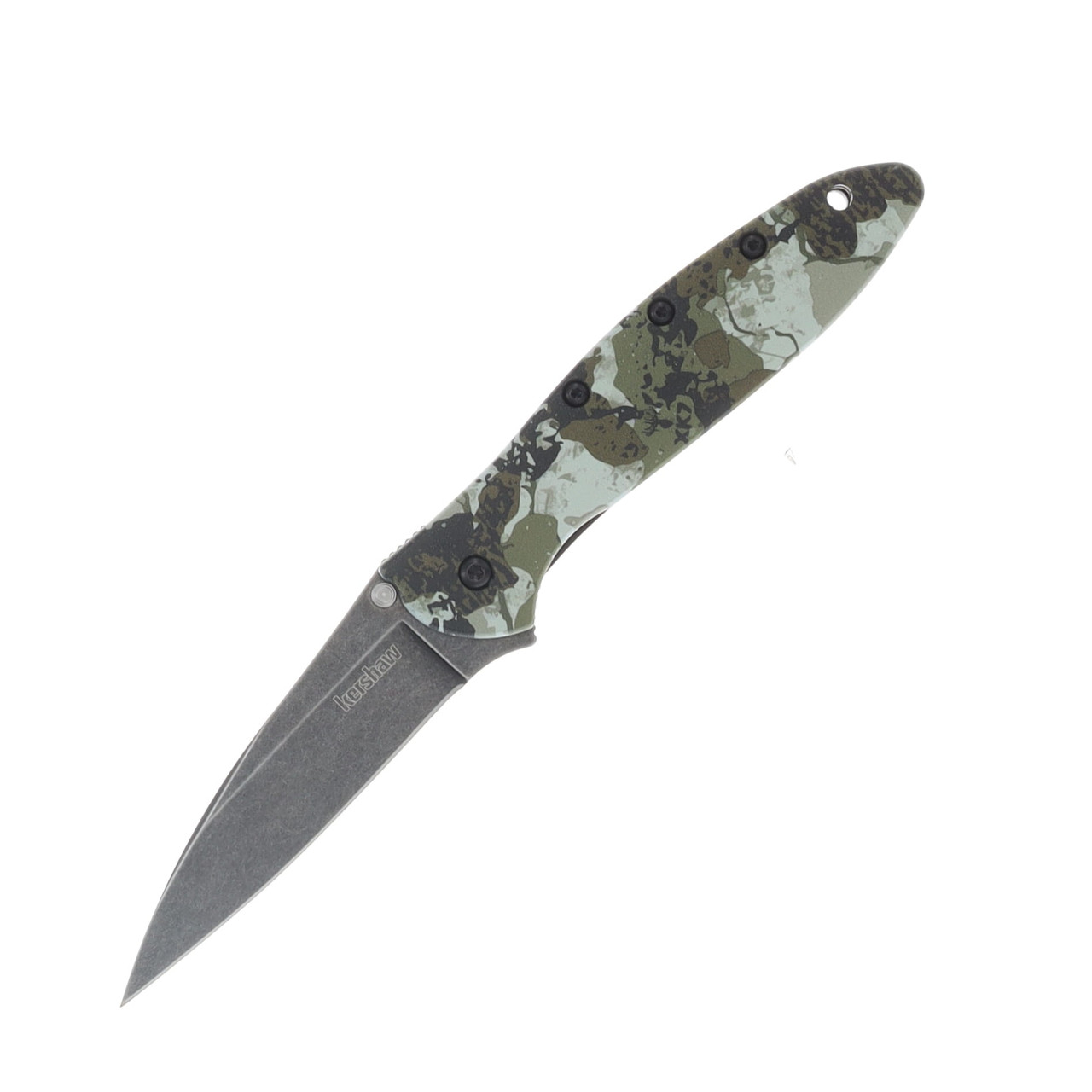 Kershaw Leek Folding Knife Blackwash 14C28N/King's Camo KS1660KC