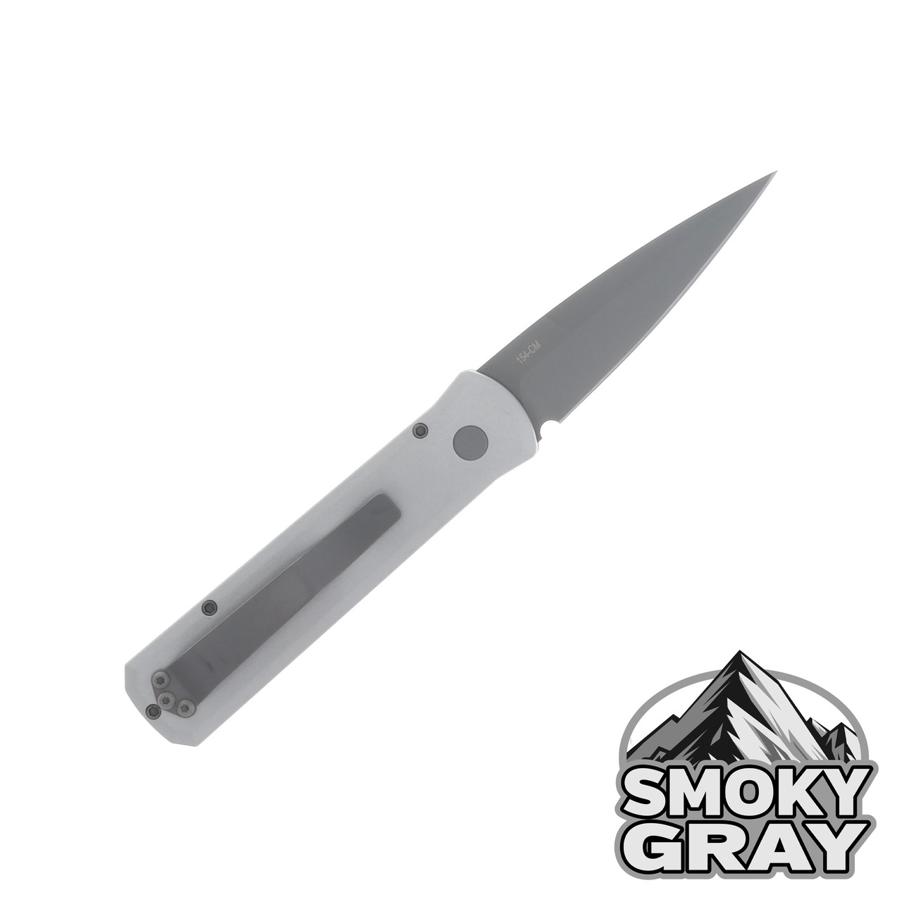 Pro Tech SMKW Exclusive OTS Auto Godson Smoky Gray Handle Bead