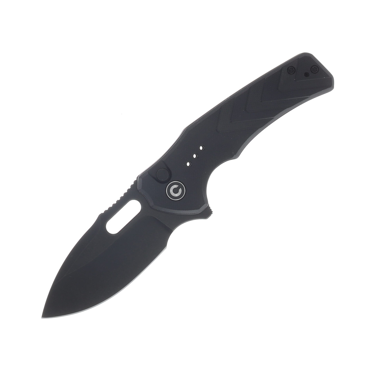 CIVIVI Vexron Milled Black G-10 Handle Black Stonewashed 14C28N Blade C24066-1