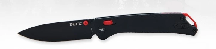 Buck 700 Nomad Folding Knife Black Aluminum Handle Black D2 Drop Point Blade BU14420