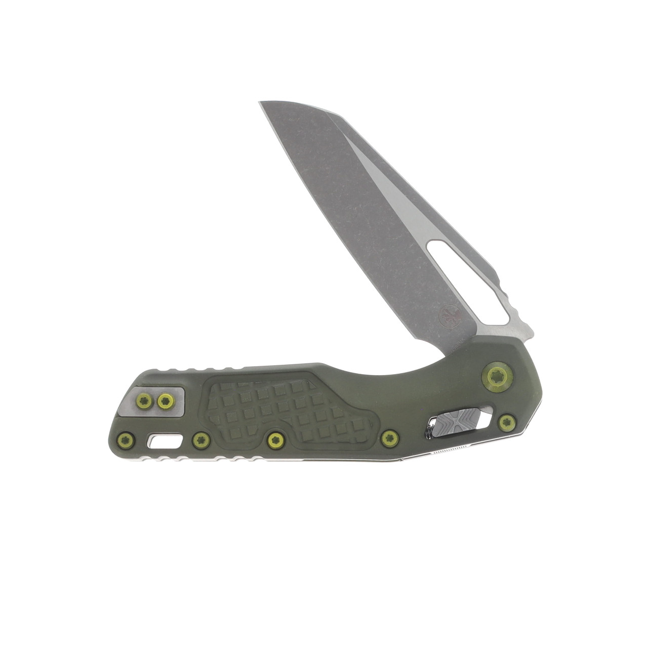 Microtech MSI Folding Knife S/E Frag Distressed Grenade Green